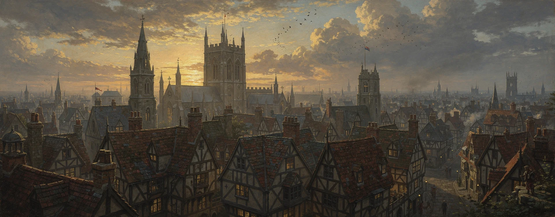 Башни старинного города